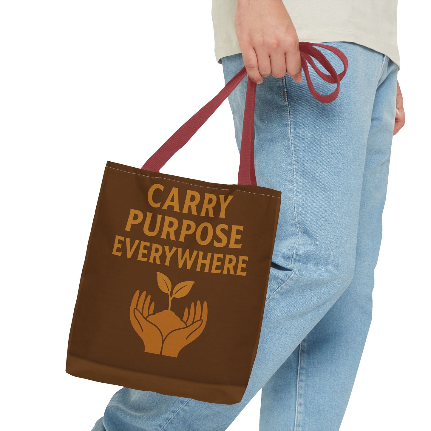 Eco-Friendly Tote Bag, Carry Purpose Everywhere, Shopper Bag, Sustainable Gift, Reusable Grocery Tote, Earth Day Accessory