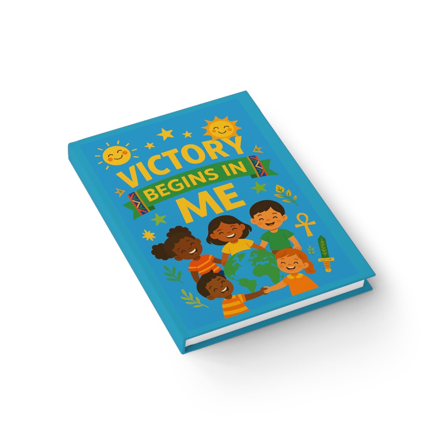 Victory Begins Journal | Inspirational Writing Journal, Kids Journal, Eco-friendly Notebook, Positive Affirmation Journal, Gifts for Kids