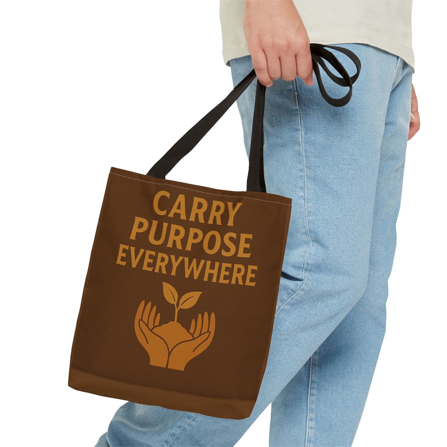 Eco-Friendly Tote Bag, Carry Purpose Everywhere, Shopper Bag, Sustainable Gift, Reusable Grocery Tote, Earth Day Accessory