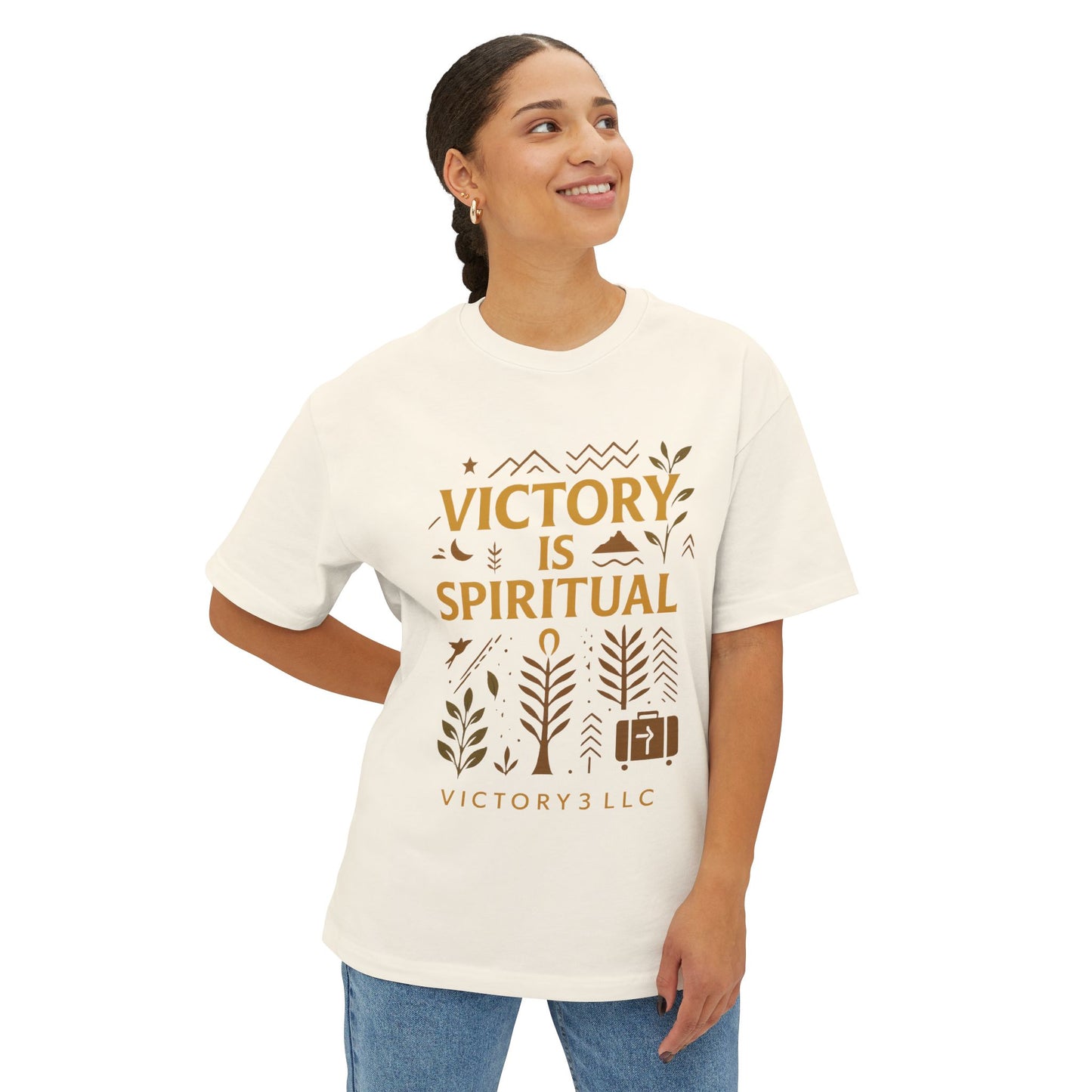 Unisex Boxy Tee with Spiritual and Legacy Designs - Perfect Gift for Nature Lovers, Casual Wear, Inspirational Apparel, Summer Tops, [...]